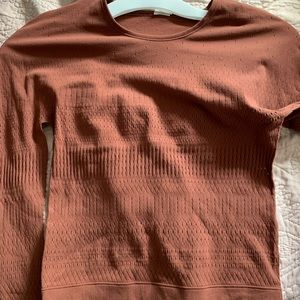 Fabletics mesh long sleeve workout/athleisure top